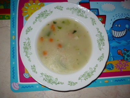 FOTKA - Zeleninov polvka s ovesnmi vlokami a majornkou