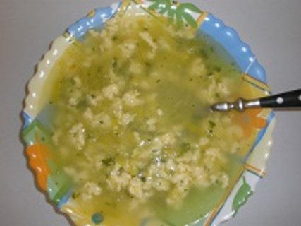 FOTKA - Jemn prkov polvka s vejcem a srem