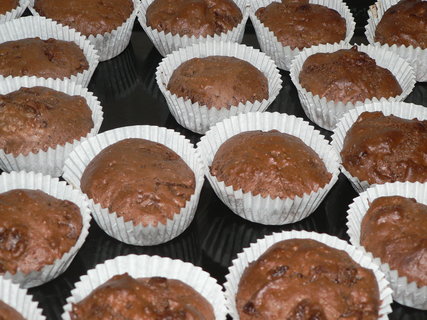 FOTKA - okoldov muffiny z polohrub mouky