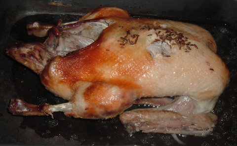 FOTKA - Peen kachna s chlupatmi knedlky a hanckm zelm