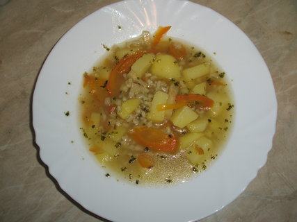 FOTKA - Zeleninov polvka s kroupami