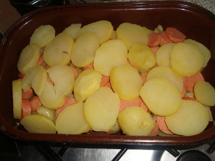 FOTKA - Francouzsk brambory s uzeninou