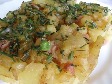 FOTKA - Zapeen brambory s hrkem