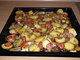 Zapkan brambory s kuecm masem, cibul a ampiony