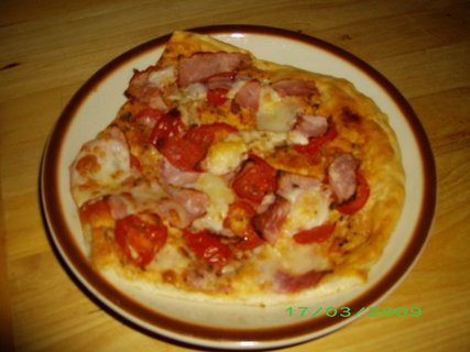 FOTKA - Pizza s cibul a slaninou