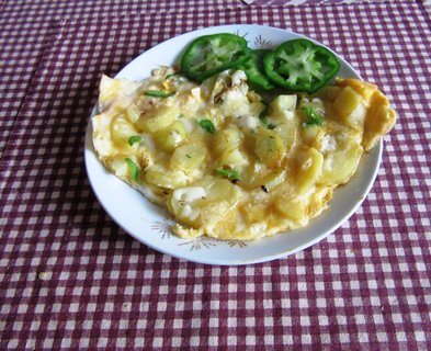 FOTKA - Bramborov pikantn omeleta se srem