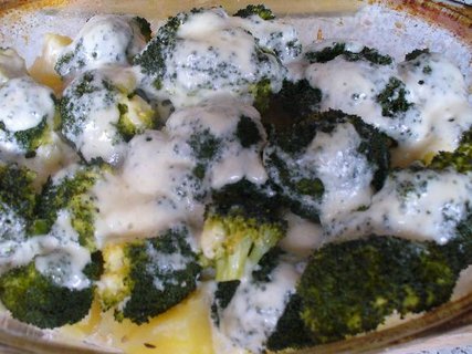 FOTKA - Zapeen brokolice se zakysanou smetanou