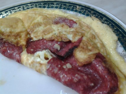 FOTKA - Vajen omeleta se unkou a se srem