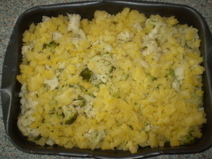 FOTKA - Zapeen kvtk, brokolice, brambory se smetanou