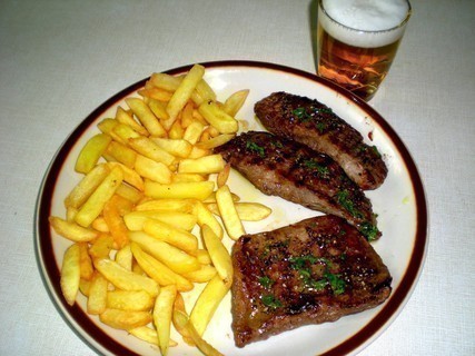 FOTKA - Hovz steak s cibul