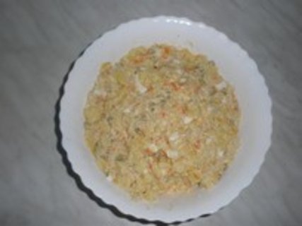 FOTKA - Lahodn bramborov salt se unkou a majonzou