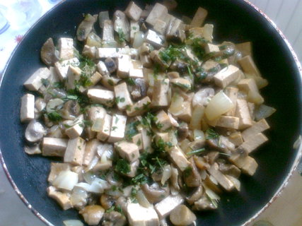 FOTKA - Tofu se ampiony a cibul