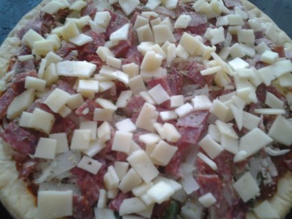 FOTKA - Rychl salmov pizza