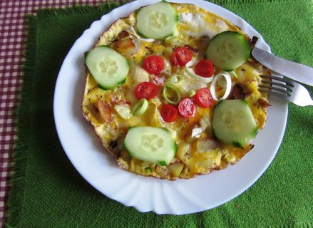 FOTKA - Bramborov pikantn omeleta se srem