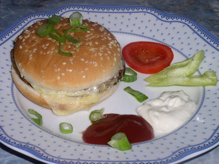 FOTKA - Domc grilovan hamburgery 