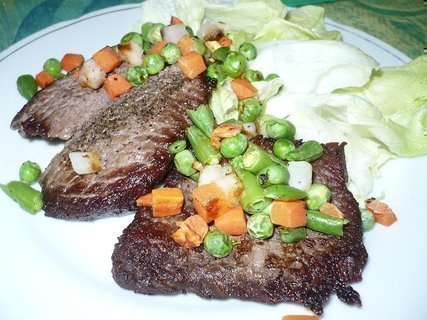 FOTKA - Hovz steak s cibul