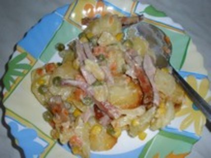 FOTKA - Zapeen brambory se zeleninou a mozzarellou